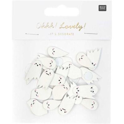 Rico Design 24 drewniane ghost stickers Rico Design 24 drewniane ghost stickers