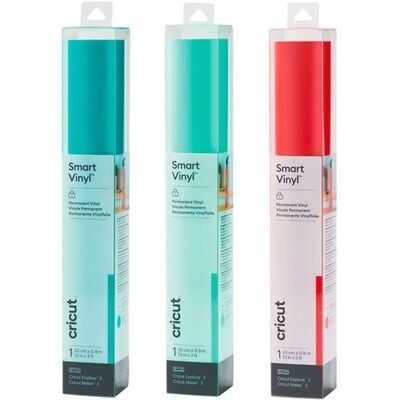 Cricut 3 winyle trwałe 91 x 33 cm - miętowy, czerwony, aqua Cricut 3 winyle trwałe 91 x 33 cm - miętowy, czerwony, aqua