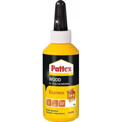 4x SUPER MOCNY KLEJ DO DREWNA PATTEX EXPRESS 75g SZYBKOWIĄŻĄCY BEZBARWNY 4x SUPER MOCNY KLEJ DO DREWNA PATTEX EXPRESS 75g SZYBKOWIĄŻĄCY BEZBARWNY