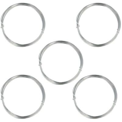 Artemio 5 drutów aluminiowych do robienia na drutach - 1,5 mm x 5 m Artemio 5 drutów aluminiowych do robienia na drutach - 1,5 mm x 5 m