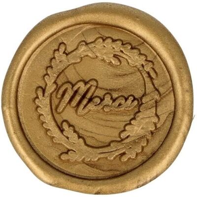 Artemio 5 złotych pieczęci woskowych naklejanych Dziękuję 40 mm Artemio 5 złotych pieczęci woskowych naklejanych Dziękuję 40 mm