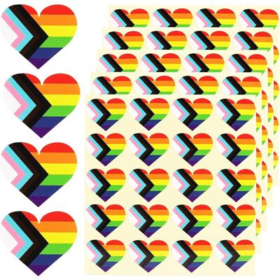 Pozostali producenci 500 Sztuk Wodoodpornych Naklejek Lgbt Kolorowe Serca Tęczowa Flaga Typ A Pozostali producenci 500 Sztuk Wodoodpornych Naklejek Lgbt Kolorowe Serca Tęczowa Flaga Typ A