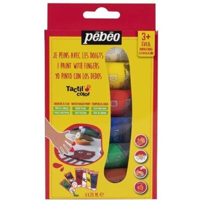Pébéo 6 Podstawowe akwarele - Zestaw artystyczny - 6 x 20 ml Pébéo 6 Podstawowe akwarele - Zestaw artystyczny - 6 x 20 ml