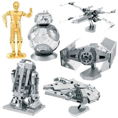 Creative 6 metalowych modeli 3D Star Wars Creative 6 metalowych modeli 3D Star Wars