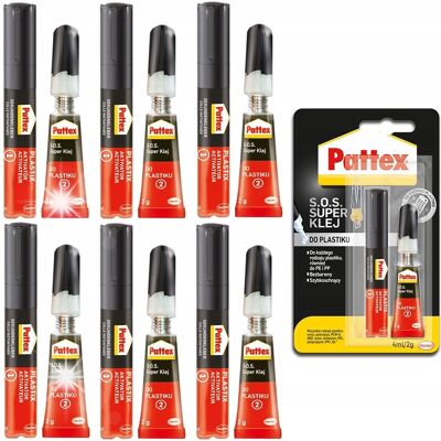 Metylan 6x PATTEX S.O.S. KLEJ DO PLASTIKU BŁYSKAWICZNY SZYBKOSCHNĄCY BEZBARWNY Metylan 6x PATTEX S.O.S. KLEJ DO PLASTIKU BŁYSKAWICZNY SZYBKOSCHNĄCY BEZBARWNY
