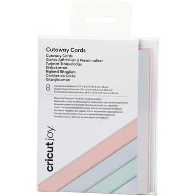 8 pastelowych kart samoprzylepnych i kopert - Cricut 8 pastelowych kart samoprzylepnych i kopert - Cricut