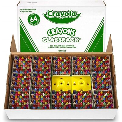 832 Kredki Woskowe CRAYOLA ZESTAW KLASOWY Opakowanie Zbiorcze 13 x 64 kolory 832 Kredki Woskowe CRAYOLA ZESTAW KLASOWY Opakowanie Zbiorcze 13 x 64 kolory