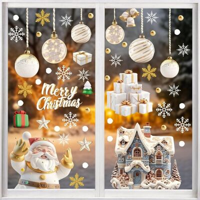 inna (Inny) 9X Arkusz Naklejki Okienne Bożonarodzeniowe Zestaw Naklejek Merry Christmas inna (Inny) 9X Arkusz Naklejki Okienne Bożonarodzeniowe Zestaw Naklejek Merry Christmas