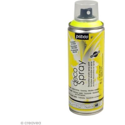 PEBEO Aerozole DecoSpray 200 ml - Żółty fluorescencyjny - Farba do rękodzieła PEBEO Aerozole DecoSpray 200 ml - Żółty fluorescencyjny - Farba do rękodzieła