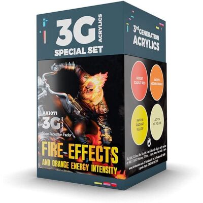 AK Interactive Zestaw farb akrylowych WARGAME SET FIRE EFFECTS - HB-AK1071 AK Interactive Zestaw farb akrylowych WARGAME SET FIRE EFFECTS - HB-AK1071