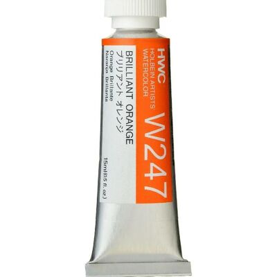 Akwarela w tubce Holbein 15ml Brilliant Orange W247 Akwarela w tubce Holbein 15ml Brilliant Orange W247