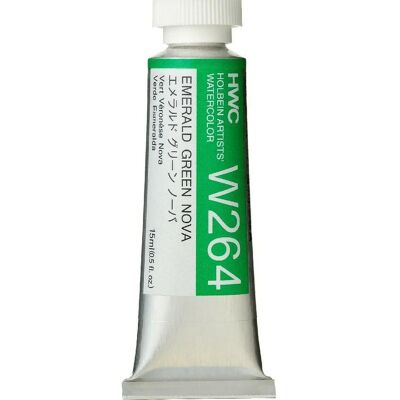 Akwarela w tubce Holbein 15ml Emerald Green Nova W264 Akwarela w tubce Holbein 15ml Emerald Green Nova W264