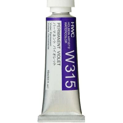 Akwarela w tubce Holbein 15ml Permanent Violet W315 Akwarela w tubce Holbein 15ml Permanent Violet W315