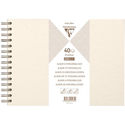Clairefontaine Album Biały 27x20 cm 200 g Clairefontaine Album Biały 27x20 cm 200 g
