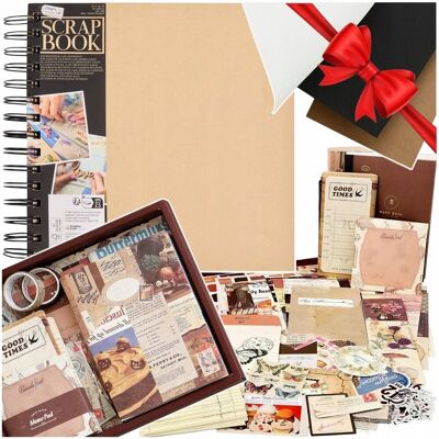 Inny producent Album Do Zdobienia Scrapbookingu Zestaw Kreatywny Naklejki Notes Vintage Inny producent Album Do Zdobienia Scrapbookingu Zestaw Kreatywny Naklejki Notes Vintage