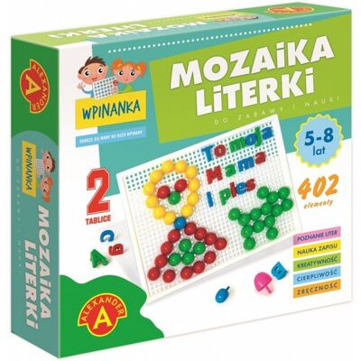 Alexander, zestaw Wpinanka - mozaika Literki Alexander, zestaw Wpinanka - mozaika Literki