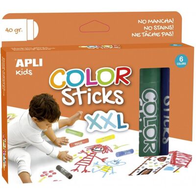 Apli Kids, farby w kredce XXL, 6 szt. Apli Kids, farby w kredce XXL, 6 szt.