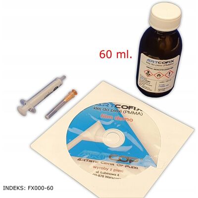 ARTCOP ARTCOFIX 60 ml PROFESJONALNY klej do PLEXI PLEKSI ARTCOP ARTCOFIX 60 ml PROFESJONALNY klej do PLEXI PLEKSI
