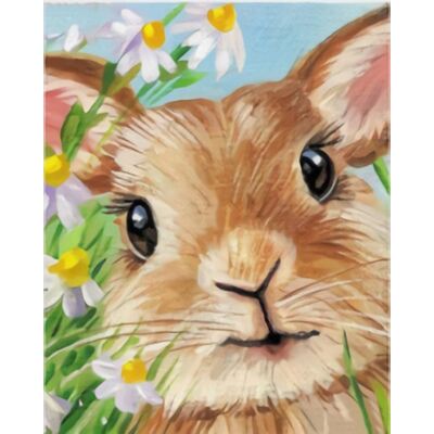 Artnapi 40x50cm Malowanie Po Numerach - Królik - Na Drewnianej Ramie Artnapi 40x50cm Malowanie Po Numerach - Królik - Na Drewnianej Ramie