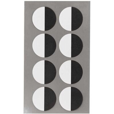 Inny producent Biało-czarne naklejki z okrągłymi oczami - RICO DESIGN - 32 naklejki - średnica 2,5 cm Inny producent Biało-czarne naklejki z okrągłymi oczami - RICO DESIGN - 32 naklejki - średnica 2,5 cm