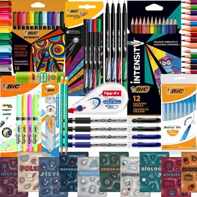 Bic Wyprawka Szkolna Zeszyty Tematyczne Zestaw Szkolny Klasa 4-8 Przybory Bic Wyprawka Szkolna Zeszyty Tematyczne Zestaw Szkolny Klasa 4-8 Przybory