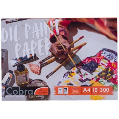 Royal Talens Bloc papier - Cobra - A4 - 300g - 100 arkuszy - Farba olejna Royal Talens Bloc papier - Cobra - A4 - 300g - 100 arkuszy - Farba olejna