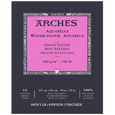 Arches - Bloc Collé - 300 g/m2 - 23x31 cm - Blok papieru akwarelowego Arches - Bloc Collé - 300 g/m2 - 23x31 cm - Blok papieru akwarelowego