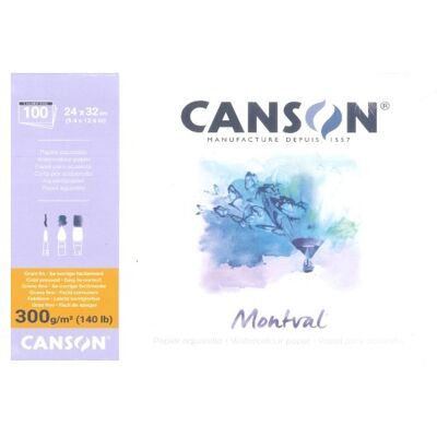 Canson Montval 24 x 32 cm Papier akwarelowy - Papier Canson Montval 24 x 32 cm Papier akwarelowy - Papier