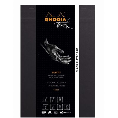 Rhodia Touch Czarny Maya-blok A4+ - Notatnik Rhodia Touch Czarny Maya-blok A4+ - Notatnik