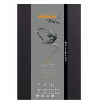 Bloc Maya szary Rhodia Touch A4+ - Notatnik Bloc Maya szary Rhodia Touch A4+ - Notatnik