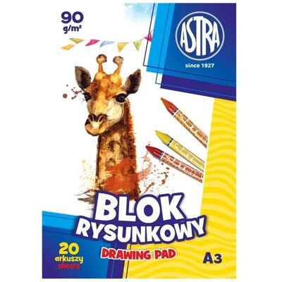 Astra Blok rysunkowy, A3, 10 sztuk Astra Blok rysunkowy, A3, 10 sztuk