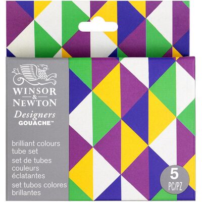 Winsor & Newton Brilliant, zestaw farb Designers Gouache W&N,; 5 x 14 ml Winsor & Newton Brilliant, zestaw farb Designers Gouache W&N,; 5 x 14 ml