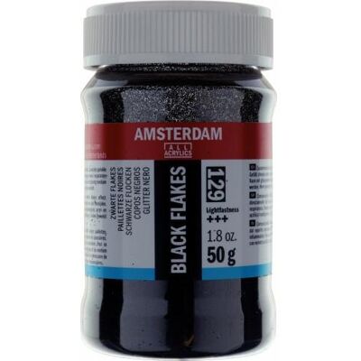 Brokat Pył Czarny 50G Amsterdam 129 Drobny Brokat Pył Czarny 50G Amsterdam 129 Drobny