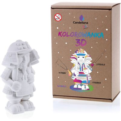 Candellana, Kolorowanka 3D, Samurai Candellana, Kolorowanka 3D, Samurai