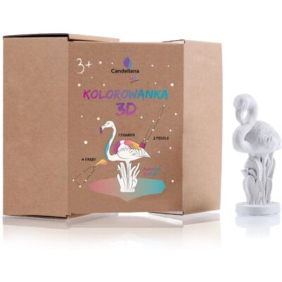 Candellana, Kolorowanka z flamingiem 3D Candellana, Kolorowanka z flamingiem 3D