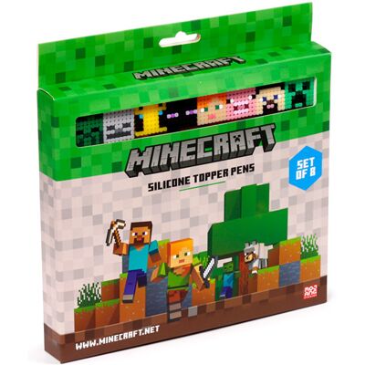 Puckator Cienkopis Z Silikonową Nakładką Minecraft 8 Sztuk Pen311 Puckator Cienkopis Z Silikonową Nakładką Minecraft 8 Sztuk Pen311