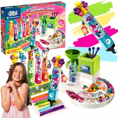 CLEMENTONI FABRYKA MARKERÓW ZESTAW IDEA ART 6 SZT PISAKI MAZAKI + OZDOBY CLEMENTONI FABRYKA MARKERÓW ZESTAW IDEA ART 6 SZT PISAKI MAZAKI + OZDOBY