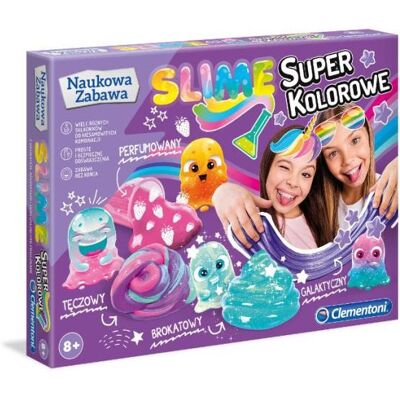 Clementoni Super Kolorowe Slime Gluty Brokat Pachnący Laboratorium Glutów Clementoni Super Kolorowe Slime Gluty Brokat Pachnący Laboratorium Glutów