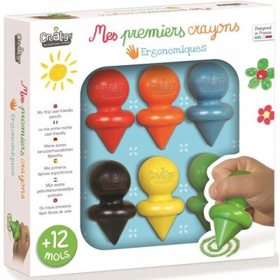 CREA LIGN Moje Pierwsze Ergonomiczne Kredki X6 - Kredki CREA LIGN Moje Pierwsze Ergonomiczne Kredki X6 - Kredki