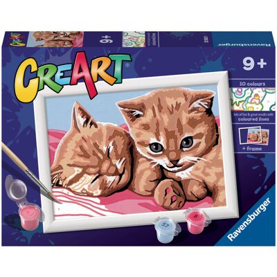 Ravensburger CreArt dla dzieci Malowanie po numerach Rude kocięta Ravensburger CreArt dla dzieci Malowanie po numerach Rude kocięta