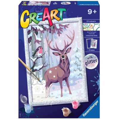 Ravensburger CreArt dla dzieci Malowanie po numerach Zimowi przyjaciele Ravensburger CreArt dla dzieci Malowanie po numerach Zimowi przyjaciele