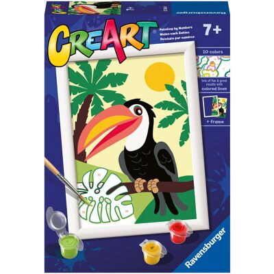 Ravensburger CreArt dla dzieci, Tukan w dżungli Ravensburger CreArt dla dzieci, Tukan w dżungli