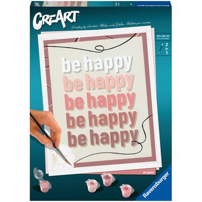 Ravensburger CreArt Malowanie po numerach Be Happy 23544 Ravensburger CreArt Malowanie po numerach Be Happy 23544