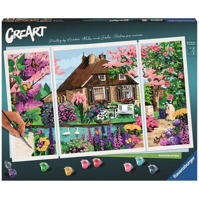 Ravensburger CreArt Malowanie po numerach Wiejski domek 23550 Ravensburger CreArt Malowanie po numerach Wiejski domek 23550