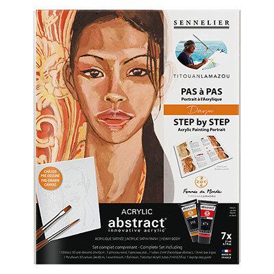 Sennelier Dayu – farby akrylowe Abstract 7 x 21 ml + akcesoria Sennelier Dayu – farby akrylowe Abstract 7 x 21 ml + akcesoria