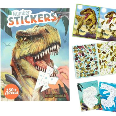 Depesche, Zestaw Z Naklejkami Number Stickers Dino World 13243a Depesche, Zestaw Z Naklejkami Number Stickers Dino World 13243a