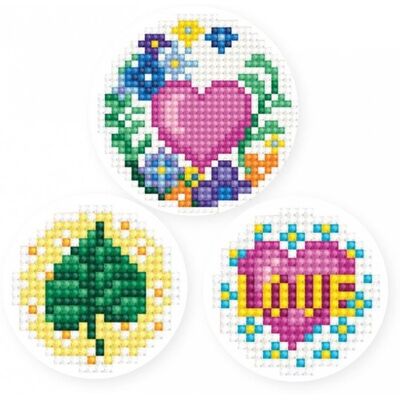 Collection D`Art Diament.mozaika 3 naklejki serce Collection D`Art Diament.mozaika 3 naklejki serce