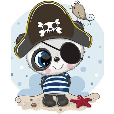 Collection D`Art Diamentowa Mozaika 20x29 Panda Pirat Collection D`Art Diamentowa Mozaika 20x29 Panda Pirat