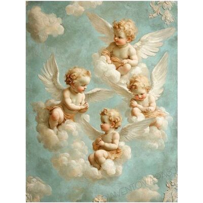 DIAMENTOWA PASJA Haft Diamentowy Diamond Painting obraz diamentowy ANIOŁKI DIAMENTOWA PASJA Haft Diamentowy Diamond Painting obraz diamentowy ANIOŁKI
