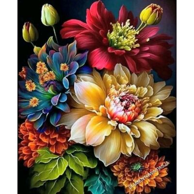 DIAMENTOWA PASJA Haft Diamentowy Kwiat Kwiaty Obraz Diamentowy Mozaika Diamentowa Diamond Painting DIAMENTOWA PASJA Haft Diamentowy Kwiat Kwiaty Obraz Diamentowy Mozaika Diamentowa Diamond Painting
